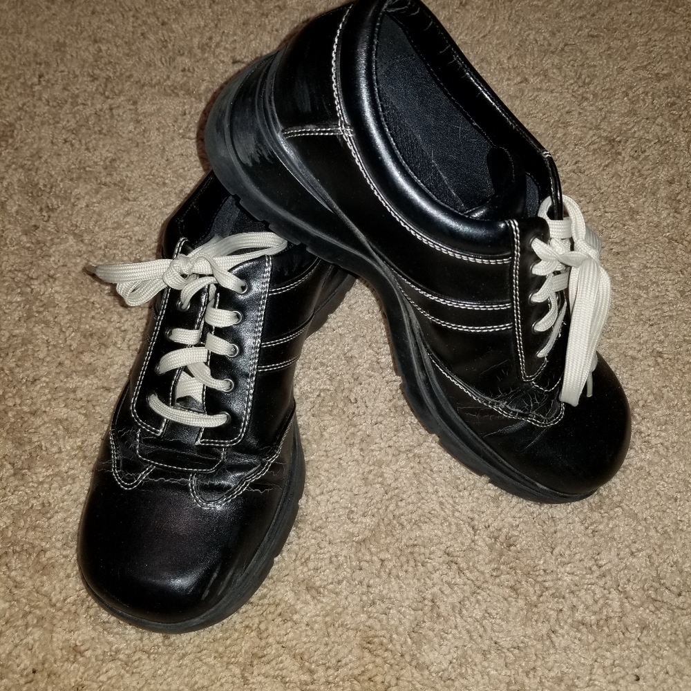 Black "Bowling Shoe" Style Shoes